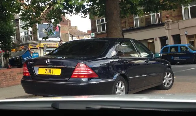 UK Number Plate ZIM 1