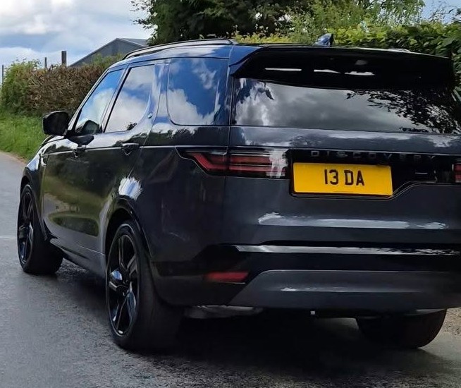 UK Number Plate 13 DA on a 2026 Blue Land Rover Discovery Dynamic Hse D Mhev A