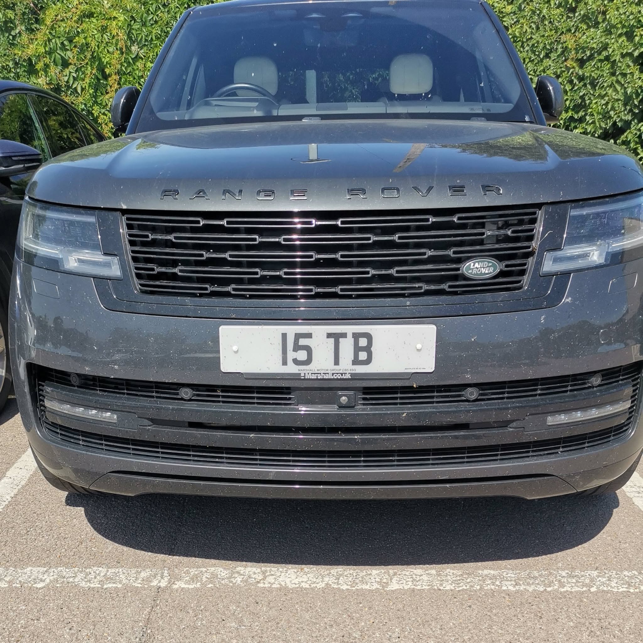 UK Number Plate 15 TB on a 2022 Grey Land Rover Range Rover Autobio Phev Auto