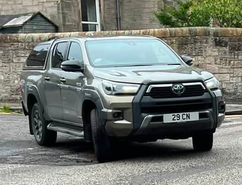 UK Number Plate 29 CN on a 2025 Bronze Toyota Hilux Invincible X Mhev 4wd A