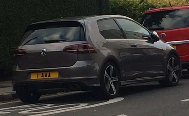 UK Number Plate 1 AAA
