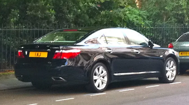 UK Number Plate 1 AJ