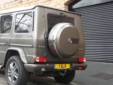 UK Number Plate 1 ALB
