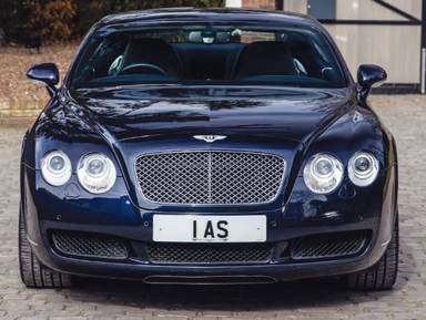 UK Number Plate 1 AS