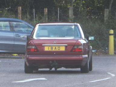 UK Number Plate 1 BAD