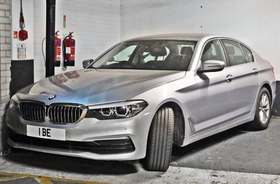 1 BE on a vehicle — Belgium diplomatic registration