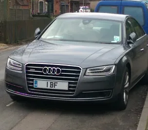 UK Number Plate 1 BF