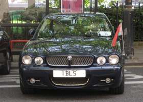 1 BLS on a vehicle — Belarus diplomatic registration
