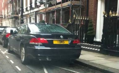 UK Number Plate 1 BMS