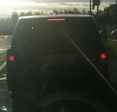 UK Number Plate 1 CGS
