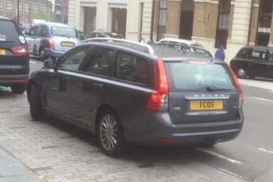 UK Number Plate 1 COS