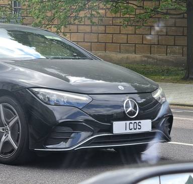 UK Number Plate 1 COS