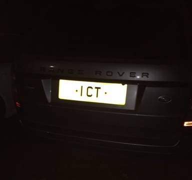 UK Number Plate 1 CT