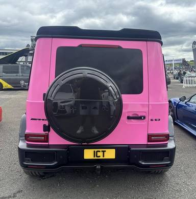 UK Number Plate 1 CT