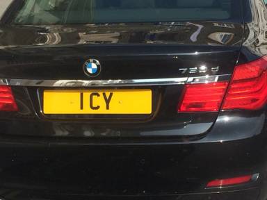 UK Number Plate 1 CY