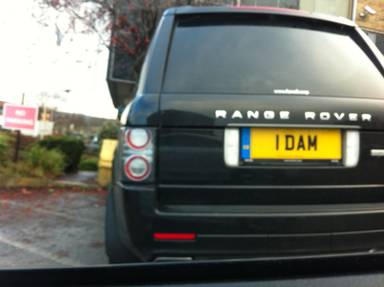 UK Number Plate 1 DAM