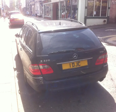 UK Number Plate 1 DJC