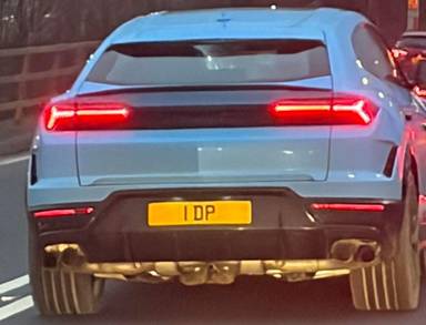 UK Number Plate 1 DP