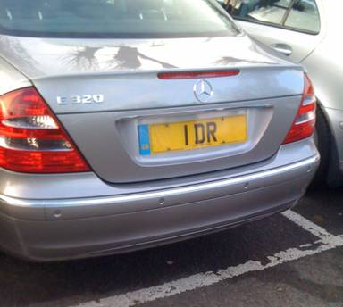 UK Number Plate 1 DR