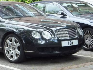 UK Number Plate 1 DW