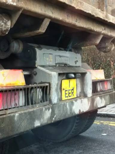 UK Number Plate 1 EER