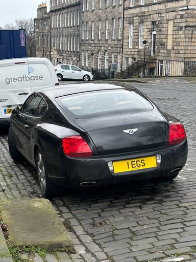 UK Number Plate 1 EGS