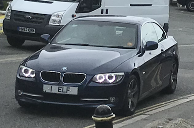 UK Number Plate 1 ELF