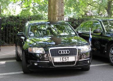 UK Number Plate 1 EST