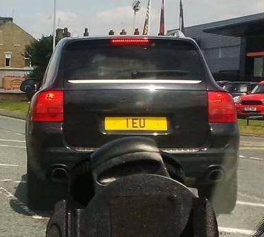 UK Number Plate 1 EU