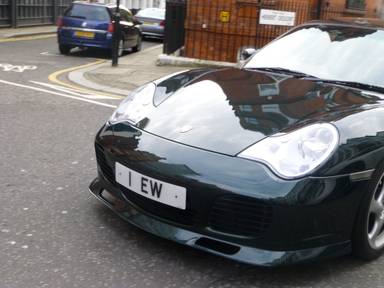 UK Number Plate 1 EVV