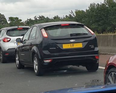 UK Number Plate 1 F