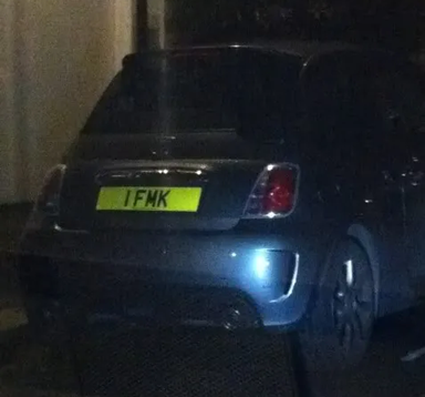 UK Number Plate 1 FMK