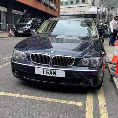 UK Number Plate 1 GAM