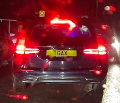 UK Number Plate 1 GAX