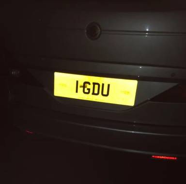 UK Number Plate 1 GDU
