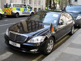 1 GER on a vehicle — Germany diplomatic registration