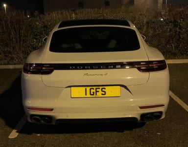 UK Number Plate 1 GFS