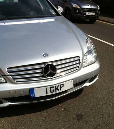 UK Number Plate 1 GKP