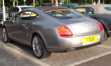 UK Number Plate 1 GLB