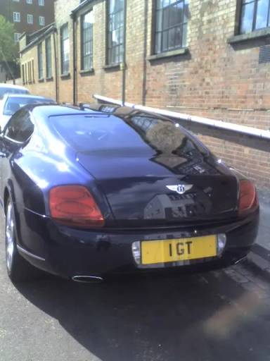 UK Number Plate 1 GT