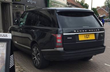UK Number Plate 1 GT