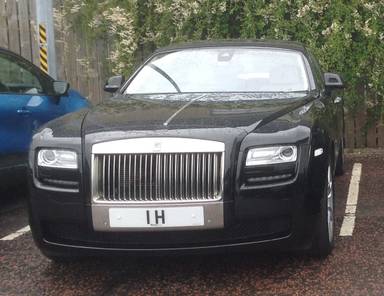 UK Number Plate 1 H