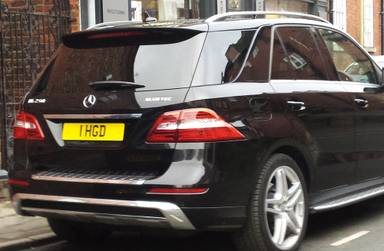 UK Number Plate 1 HGD
