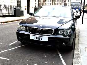 1 HRV on a vehicle — Croatia diplomatic registration