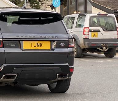 UK Number Plate 1 JNK