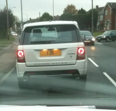 UK Number Plate 1 JS
