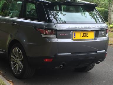 UK Number Plate 1 JXE