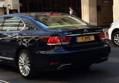 UK Number Plate 1 JYS
