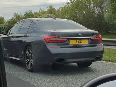 UK Number Plate 1 KK