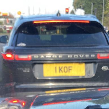 UK Number Plate 1 KOF